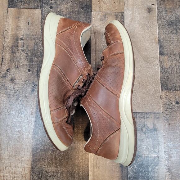 Mephisto Hero Mens 10.5 Run Off Air Jet System Brown Leather Oxford Casual Shoes - Picture 7 of 11